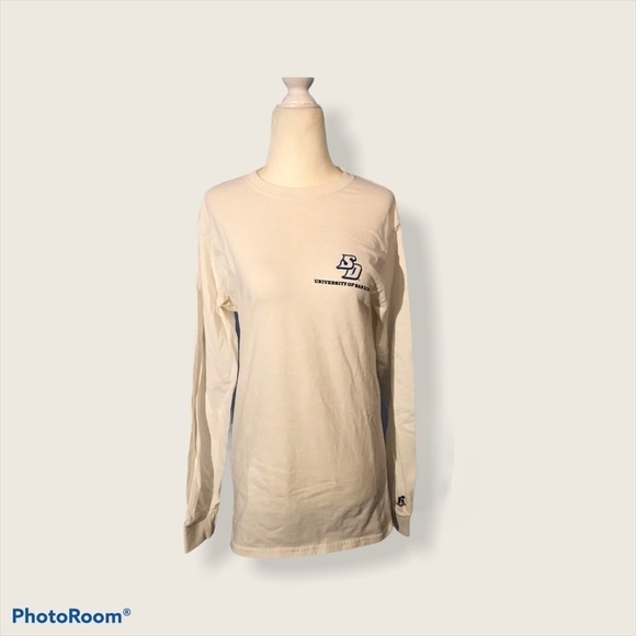 UNIVERSITY OF SAN DIEGO Crew long sleeve Tee Sz S - Picture 1 of 4